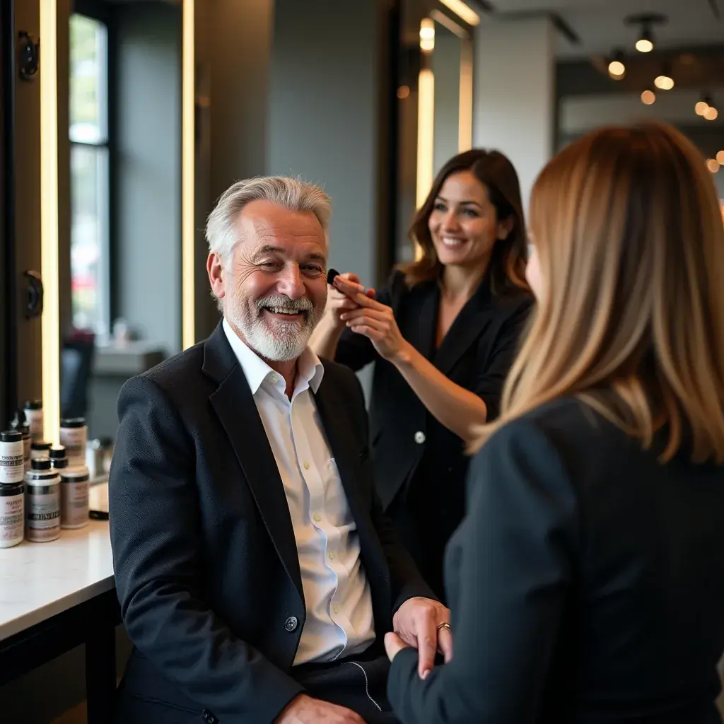 Grupo de hombres mayores compartiendo risas y energía.