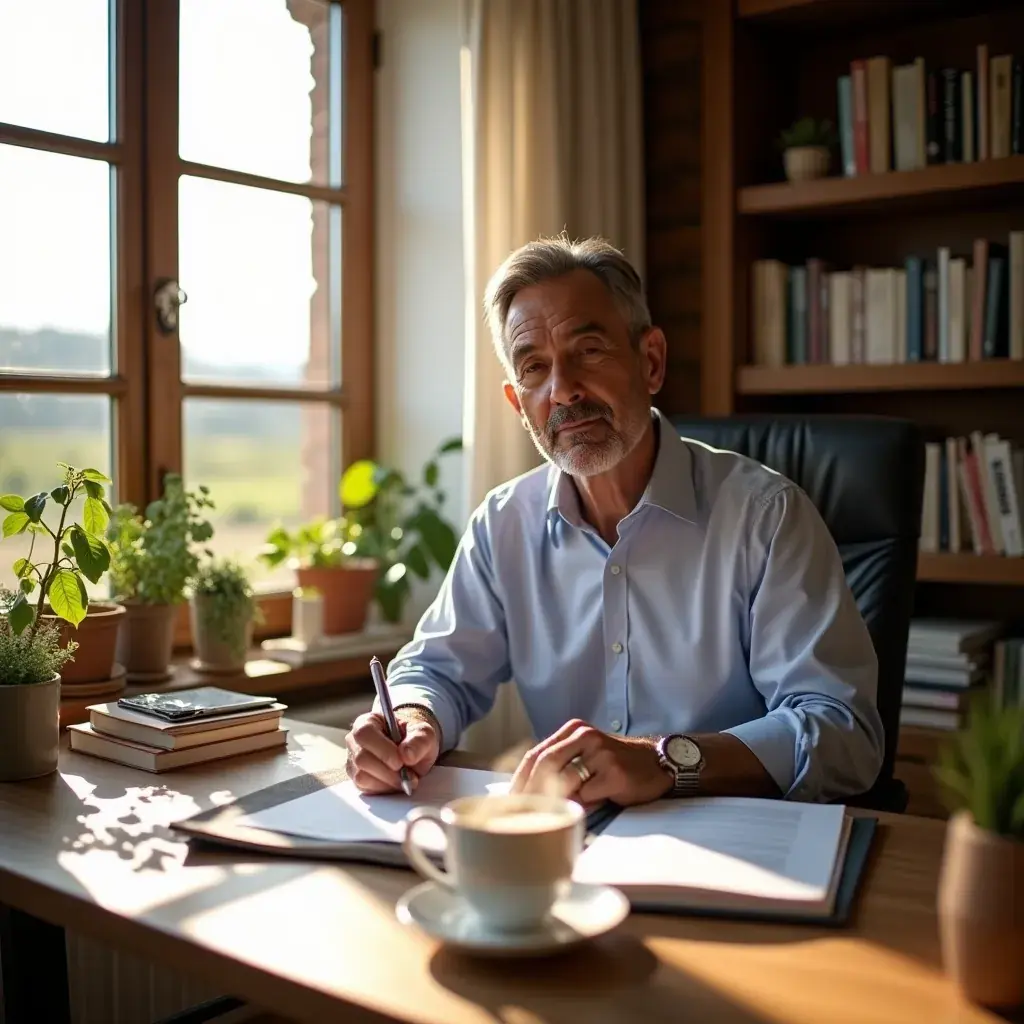 Hombre practicando deporte con gran entusiasmo.